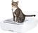 Angle. PetSafe - PetSafe® ScoopFree® Crystal Plus Self-Cleaning Litter Box System - White.