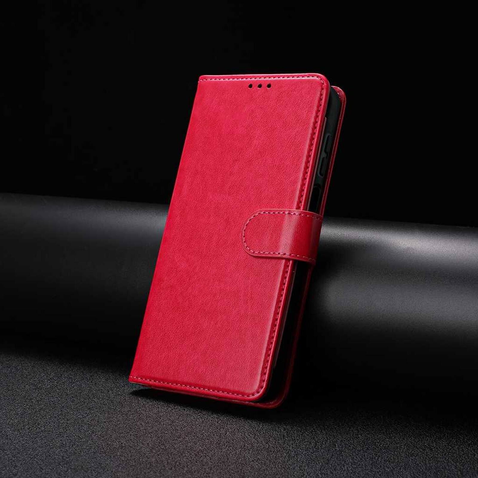 Alt View 2. Dteck - Dteck Wallet Folio Case for Apple iPhone 17 Pro Max, Shockproof Magnetic PU Leather Flip Card Slots Stand Case - Rose.
