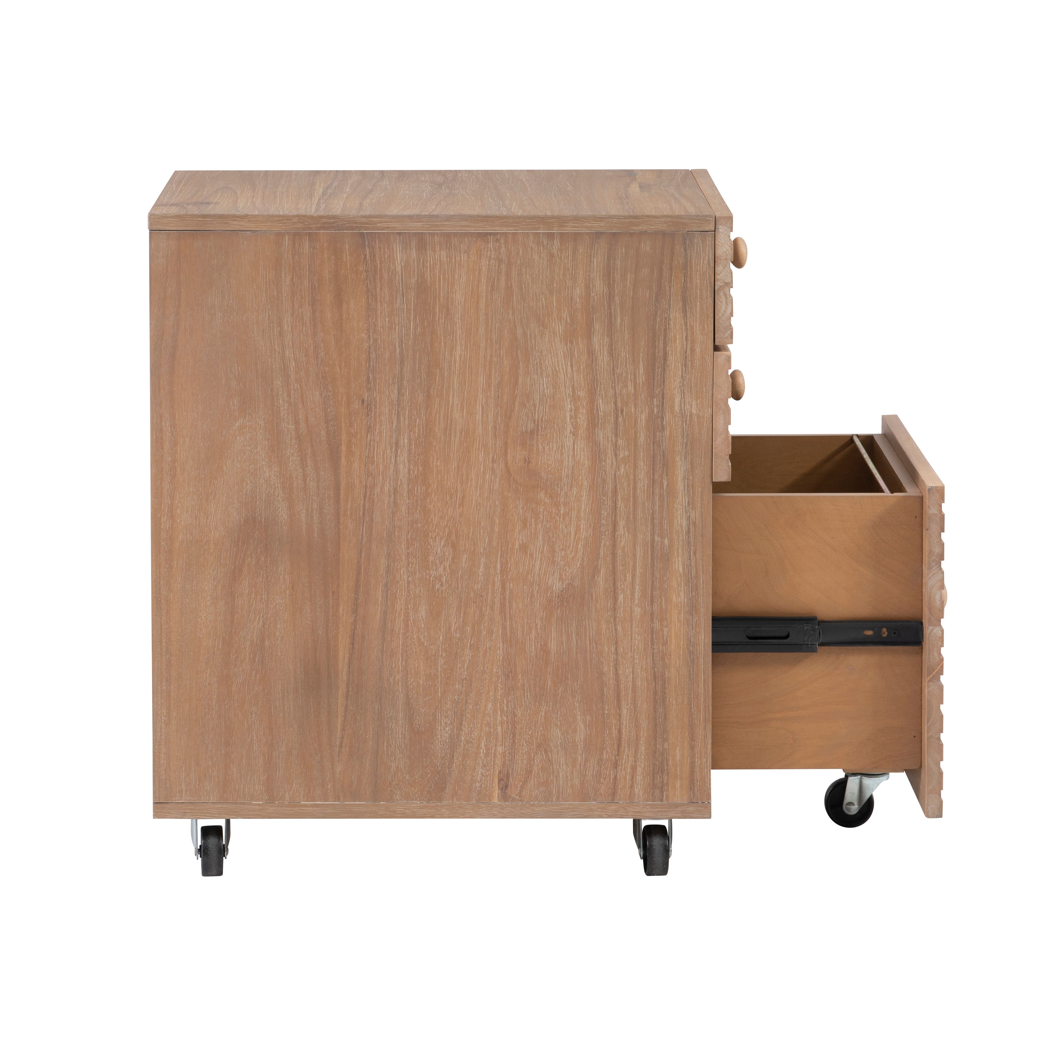 Alt View 17. Linon Home Décor - Rosita Three-Drawer File Cabinet - Natural.