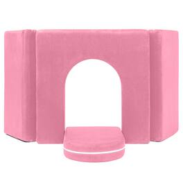 Jaxx - Zipline Playscape Castle Gate - Playtime Furniture for Imaginative Kids - Pink