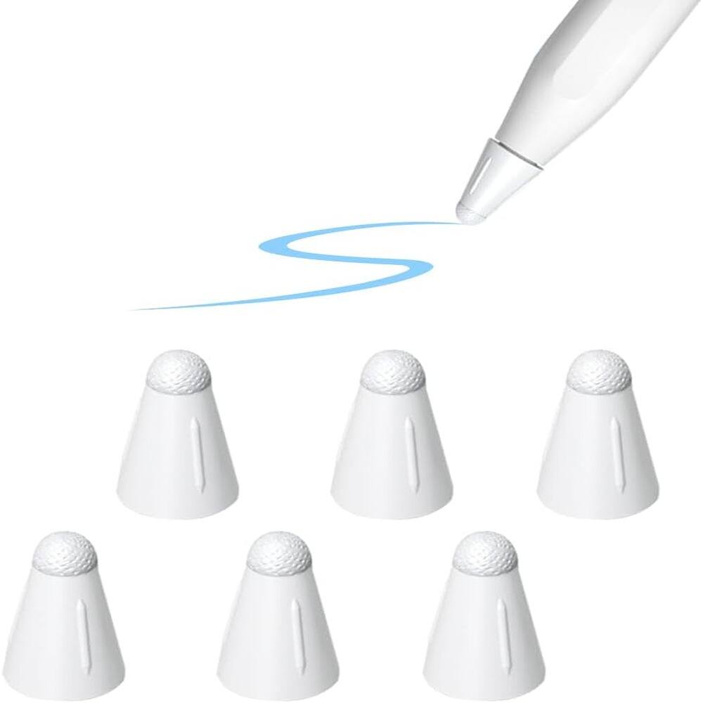 Front. RTMB - Upgraded Apple Pencil tip covers that are suitable for paper-like screen protectors - white 6.