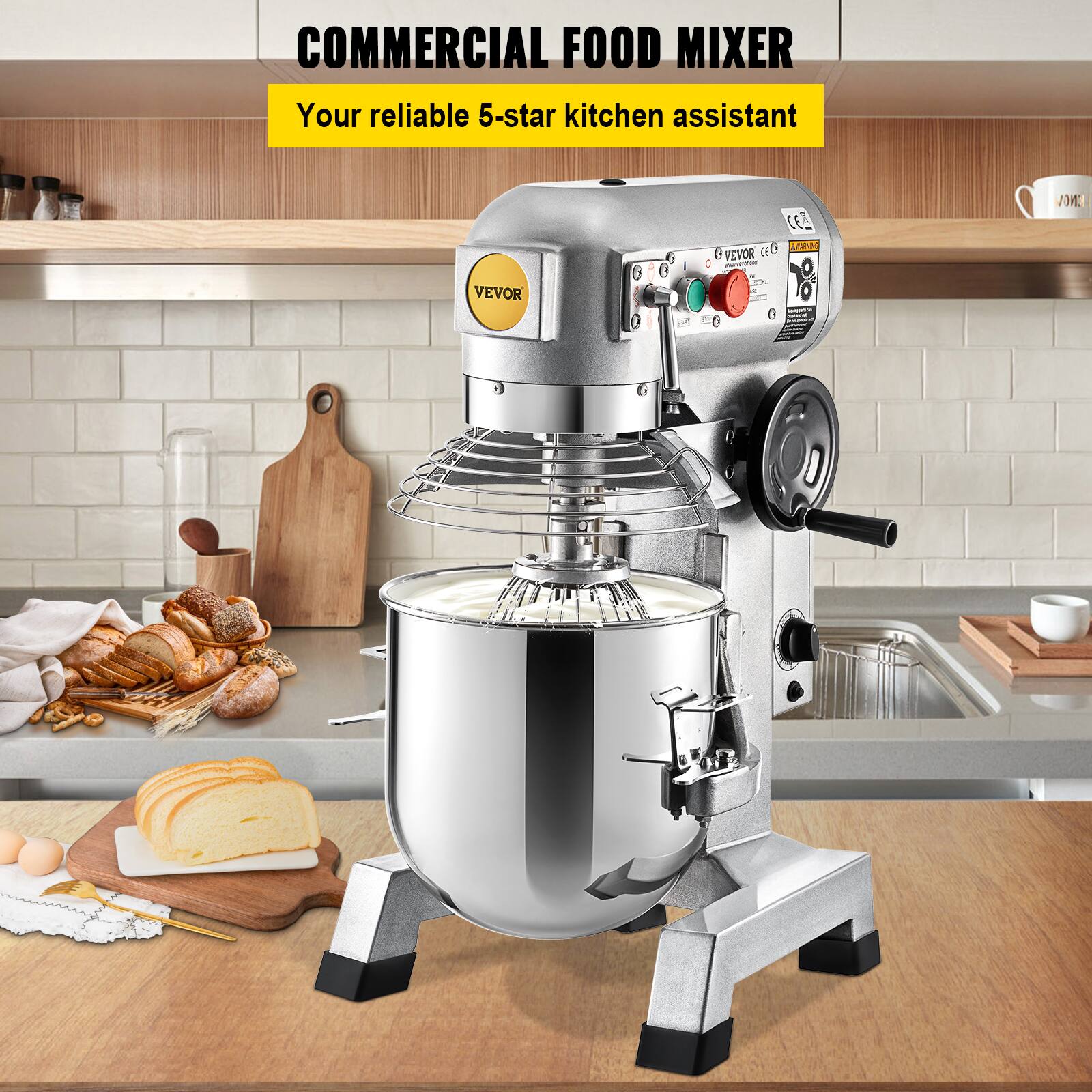 COMMERCIAL FOOD MIXER  
Your reliable 5-star kitchen assistant  
VEVOR