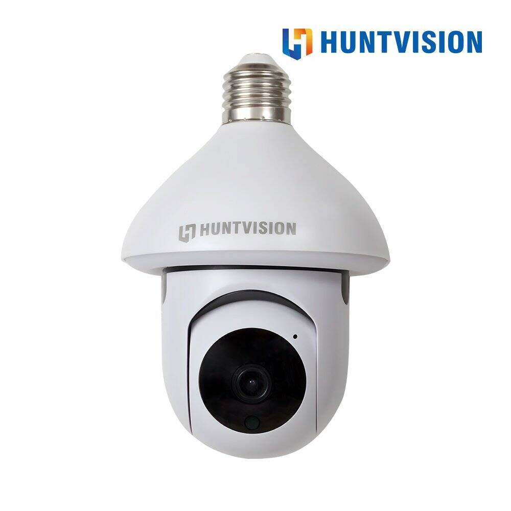 HUNTVISION - E3-LT 3MP Indoor WiFi Light Bulb Camera - White