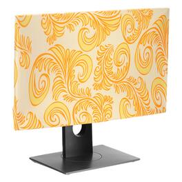 Unique Bargains - Monitor Dust Cover Anti-Static Dustproof Protective Cover Computer Screen Sleeve for 22 Inch Monitor PC Desktop HD Panel - Yellow