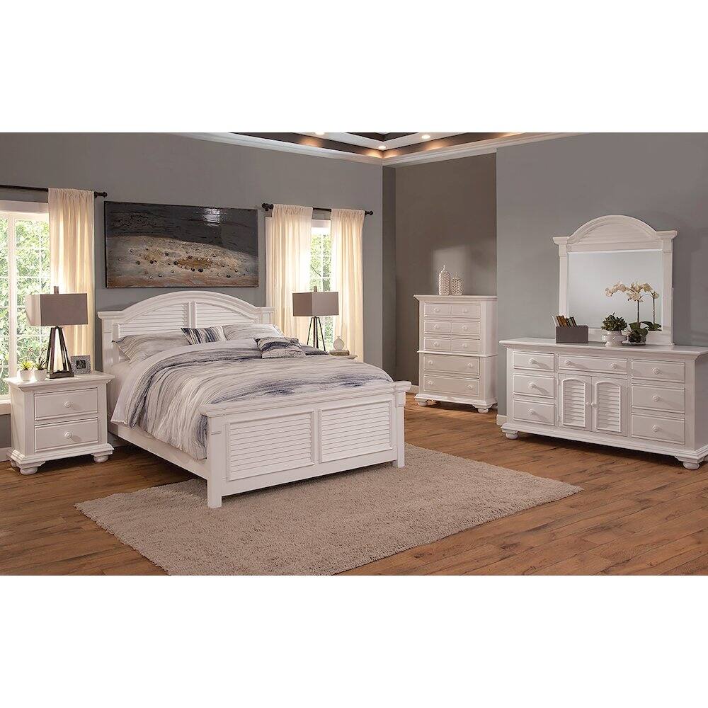 Alt View 6. American Woodcrafters - Cottage Traditions 2-Drawer Nightstand - White Cottage - White.