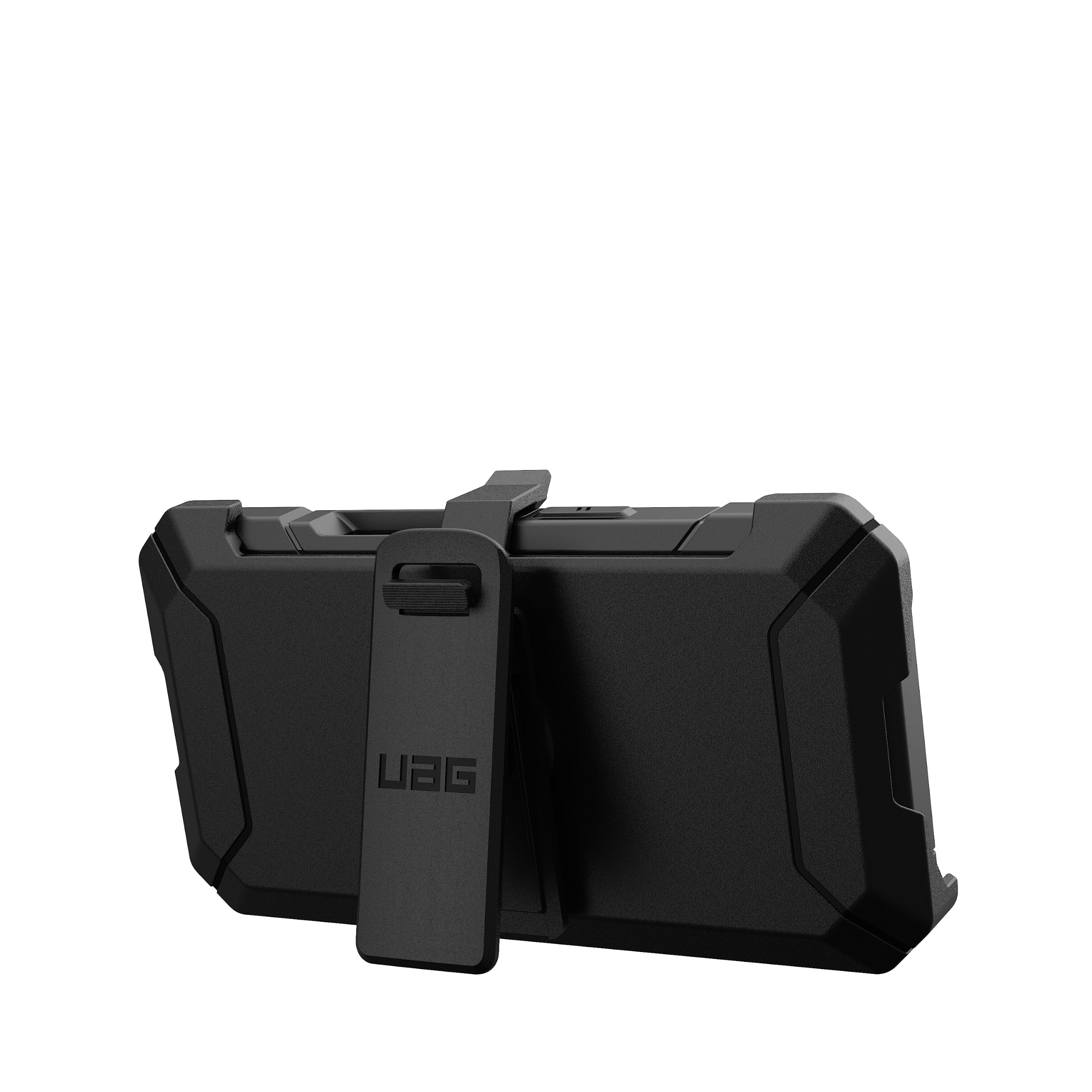 Alt View 3. UAG - iPhone 18 Pro Case/iPhone 17 Pro Case with MagSafe & Holster, 2-Piece Full Body Case with Port Protection, Trooper - Black.