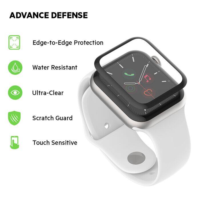 ADVANCE DEFENSE  
Edge-to-Edge Protection  
Water Resistant  
Ultra-Clear  
Scratch Guard  
Touch Sensitive