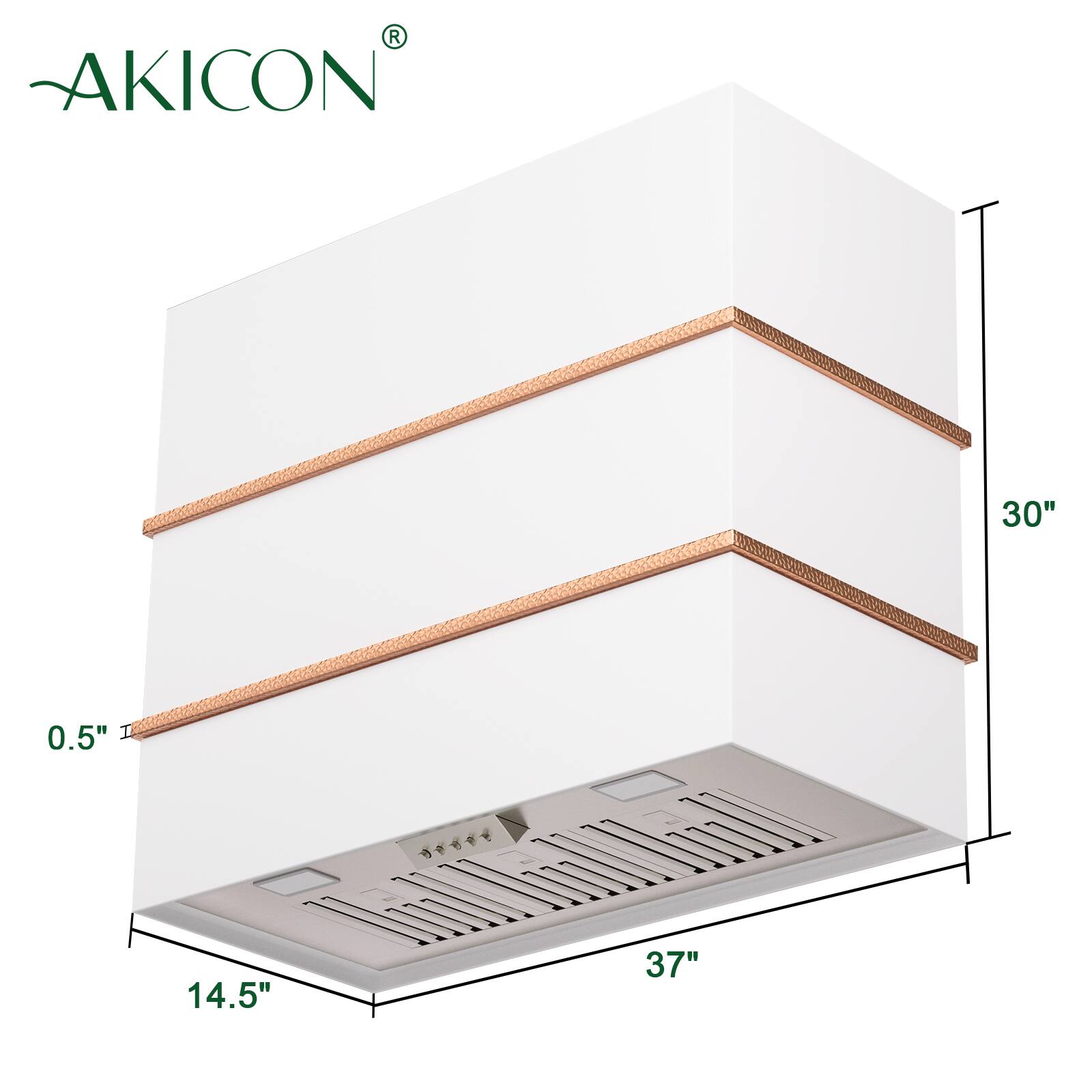 AKICON  
30" x 0.5" x 14.5" x 37"