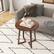 Angle. Costway - 24" Round Side Table Solid Rubber Wood End Table Beside Sofa&Bed for Small Space Brown - Brown.