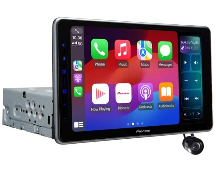 10:30  
5G  

MAKE MY MARK  
DAN ALLEN  

Phone  
Music  
Maps  
Messages  

Now Playing  
Pioneer Podcasts  
Audiobooks  

Pioneer K44