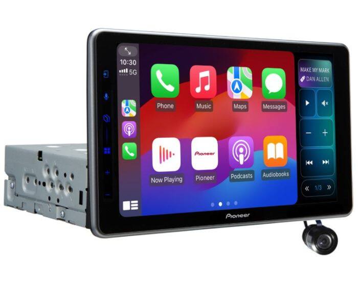 10:30  
5G  

MAKE MY MARK  
DAN ALLEN  

Phone  
Music  
Maps  
Messages  

Now Playing  
Pioneer Podcasts  
Audiobooks  

Pioneer K44