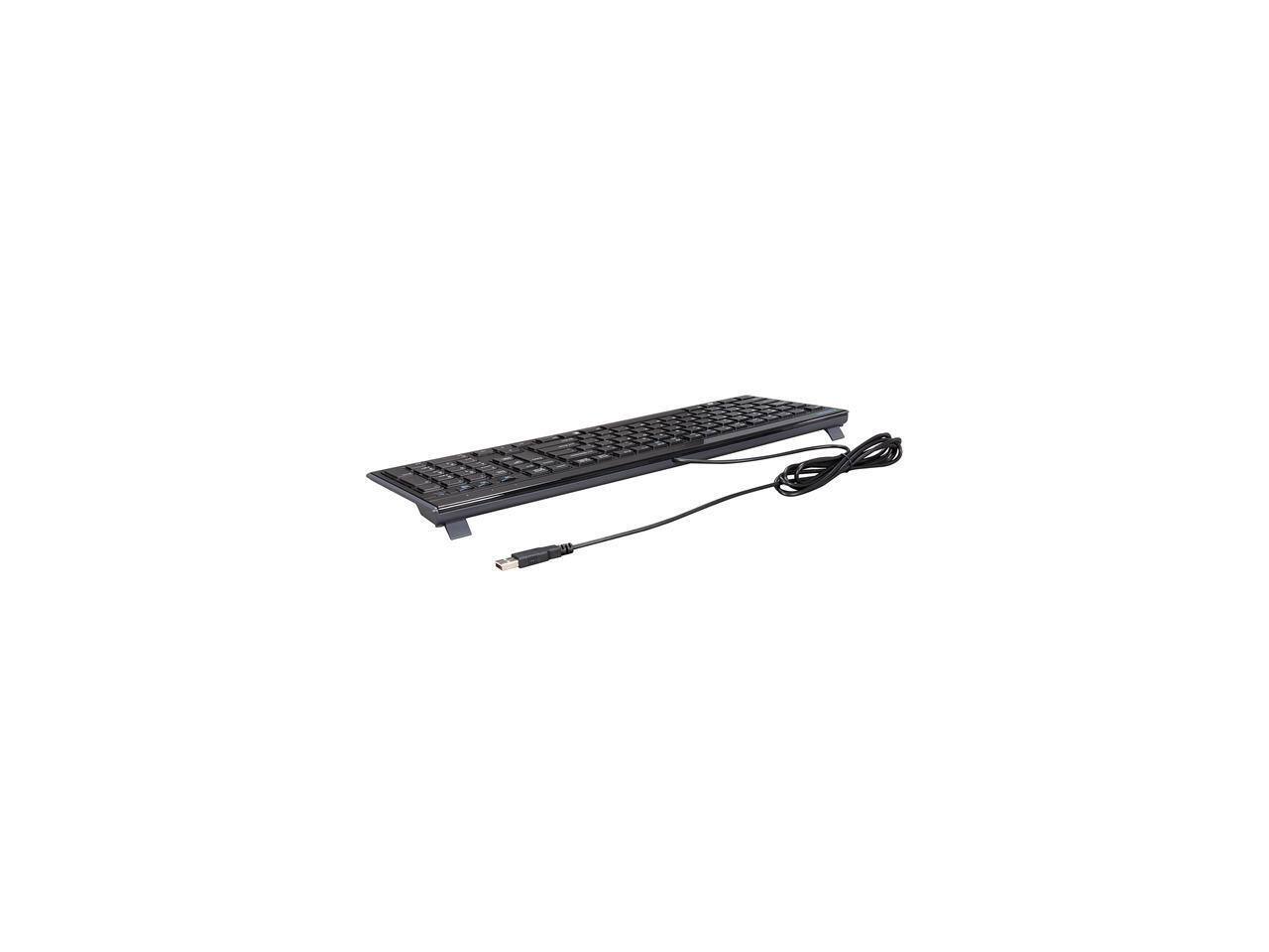 Alt View 2. Kensington - Kensington K72357US Slim Type USB Keyboard Compatible with PC or Mac (Black) - Black.