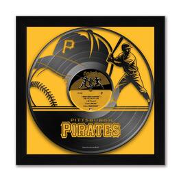 Sporticulture - Pittsburgh Pirates Framed 13" x 13" Vinyl Record Art Print - Multicolor