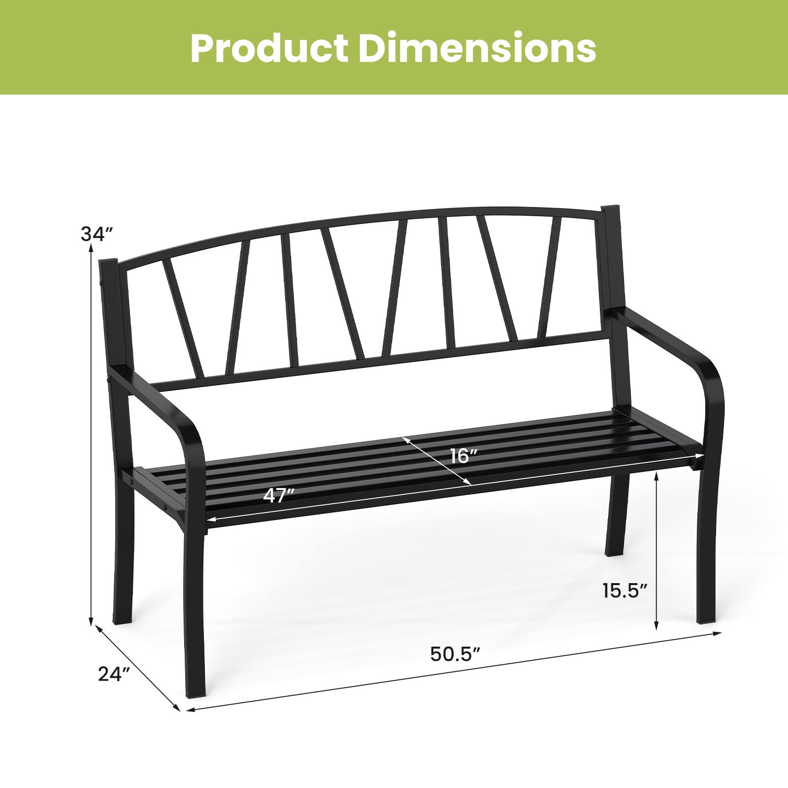 Product Dimensions: 34", 16", 47", 15.5", 24", 50.5"