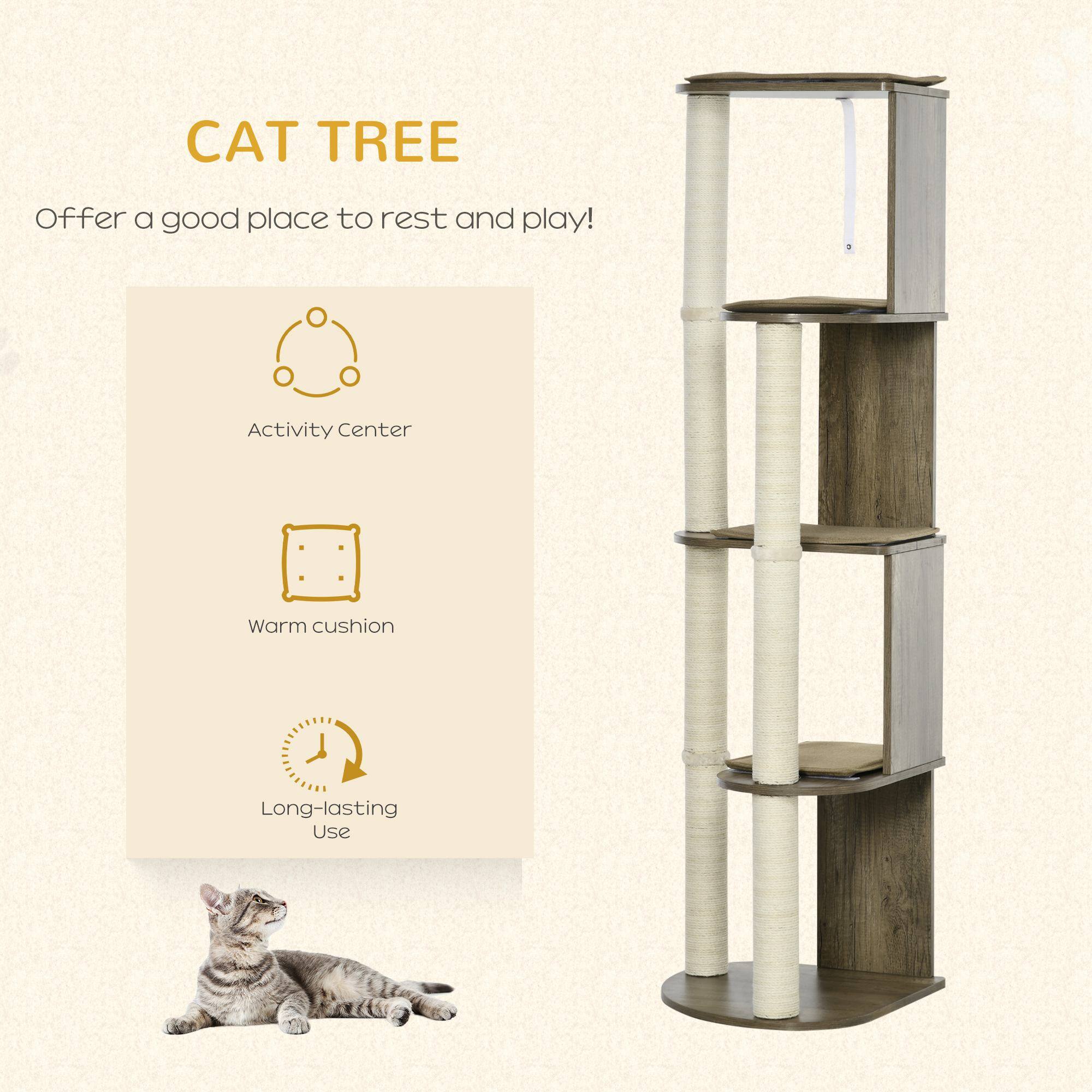 CAT TREE

Offer a good place to rest and play!

- Activity Center
- Warm cushion
- Long-lasting Use