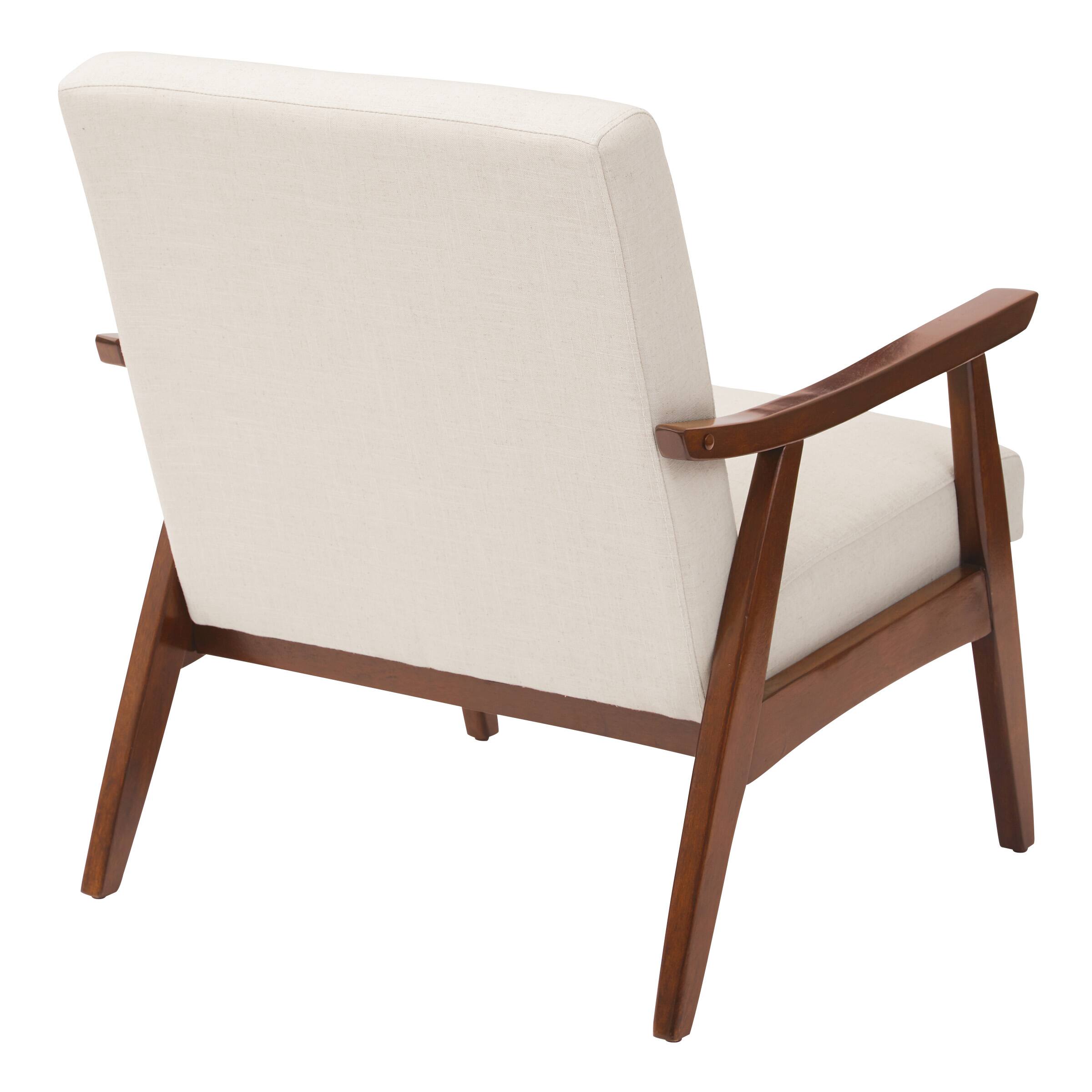 Alt View 11. OSP Home Furnishings - Davis Mid-Century Fabric Armchair - Klein Linen.