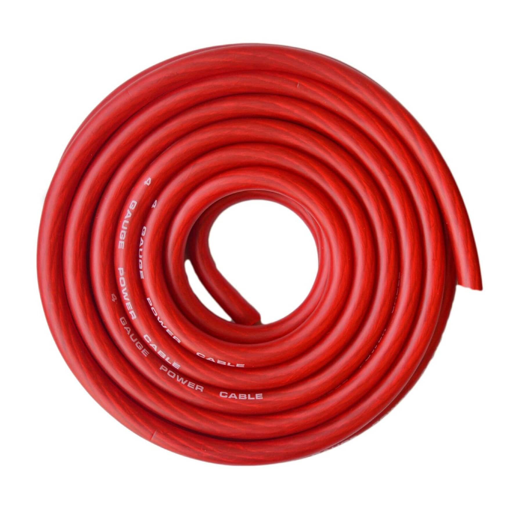 SoundBox - CW4-25R, 4 Gauge CCA Battery Power / Ground Wire Roll - 25 Ft, Red price history on PriceWatchPro