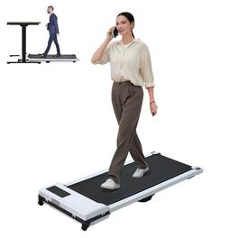 Loheer - Walking Pad Portable Under Desk Treadmill 2.0HP - White