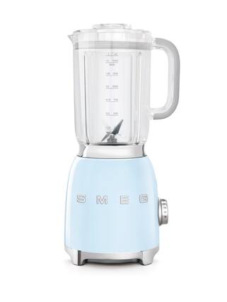 Front. SMEG - SMEG BLF01 Countertop 4-Speed Blender, 48 oz - Pastel Blue.