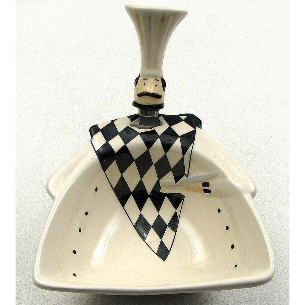 BreeBe - Chef Bowl w/Spreader - White, Black