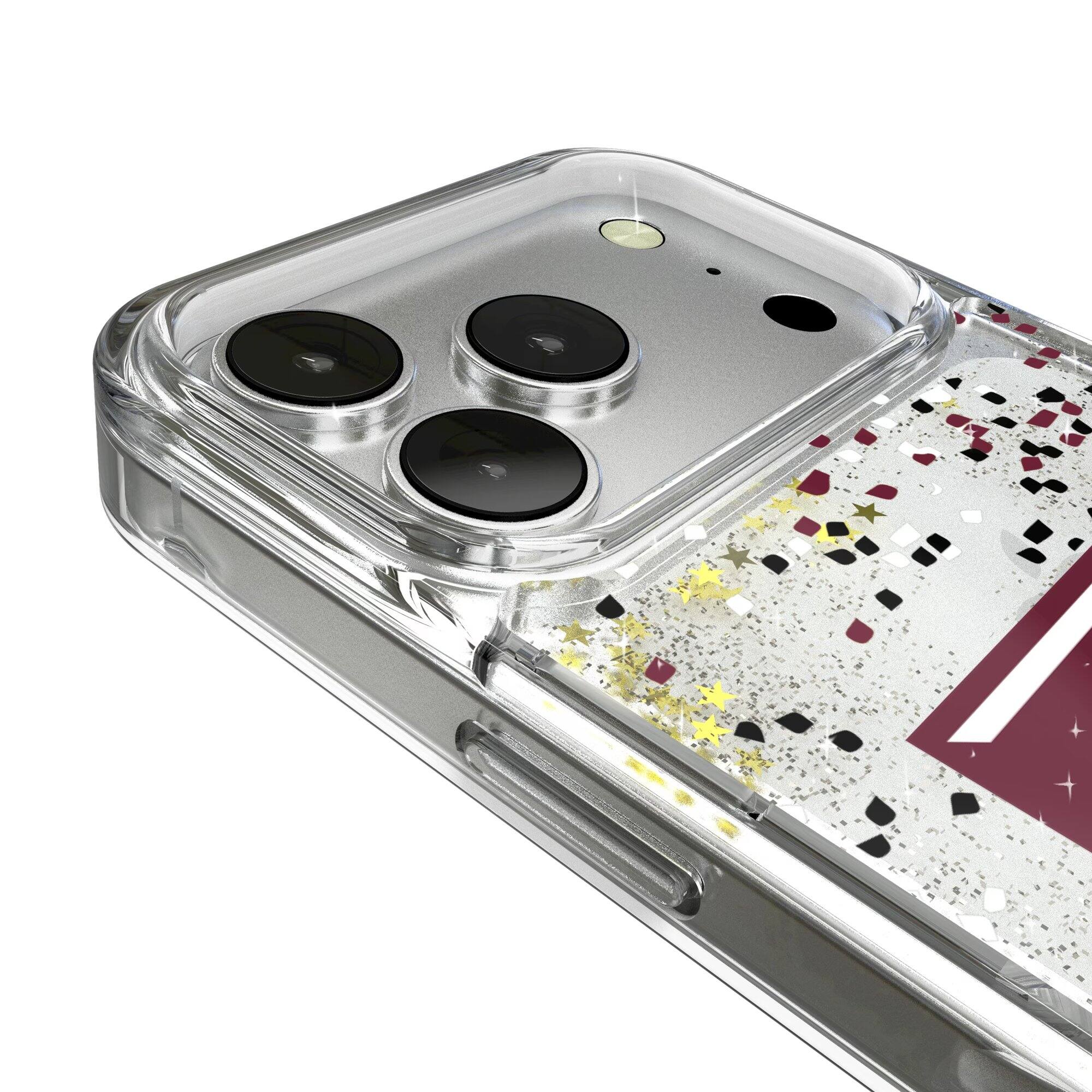 Alt View 2. Keyscaper - Texas A&M Aggies iPhone Glitter Confetti Design Case - 15 - Multicolor.