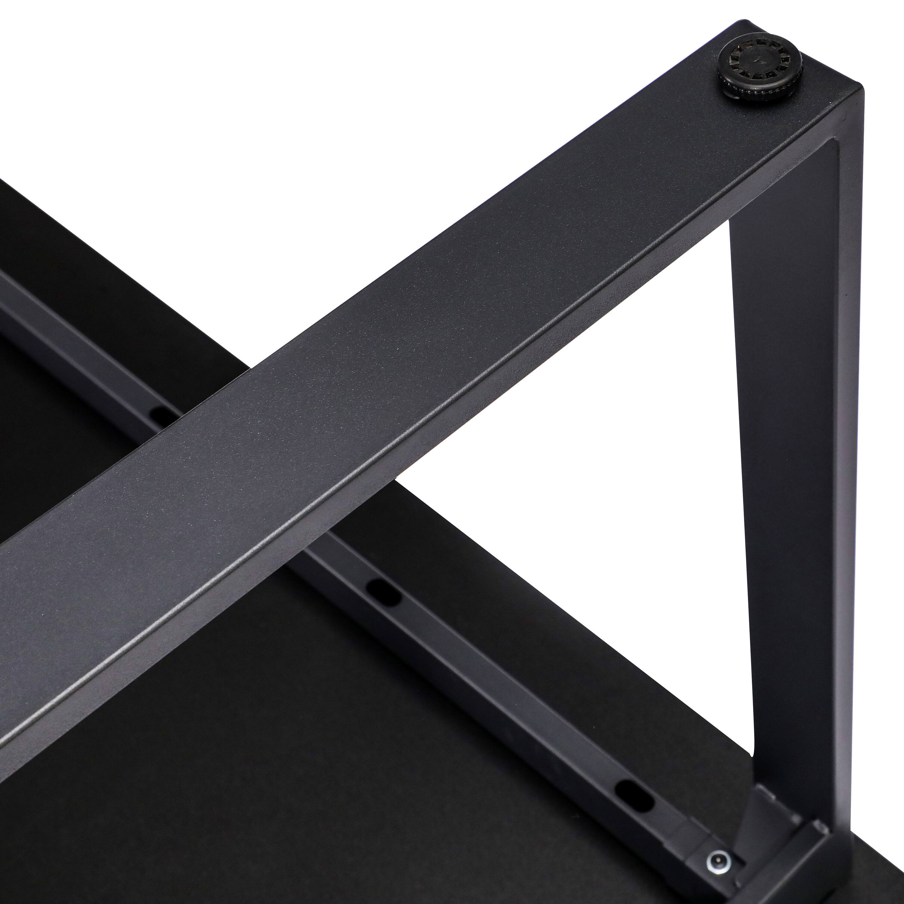Alt View 8. Emma + Oliver - Remy 60x30 Dining or Gaming Table with Double Sided Laminate Table Top and Heavy Duty A-Frame Steel Base - Gray Oak.