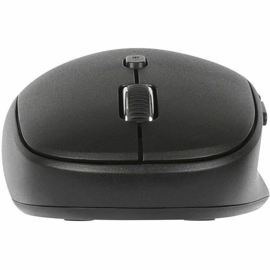 Alt View 1. Targus - Targus Midsize Comfort Multi-Device Antimicrobial Wireless Mouse - Mid Size Mouse - Optical - Wireless - Bluetooth/Radio - Black.