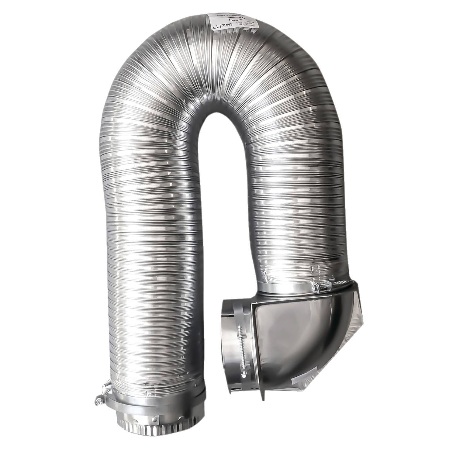 Alt View 3. Builder's Best - 4" x 8ft UL Transition-Duct Single-Elbow Kit.