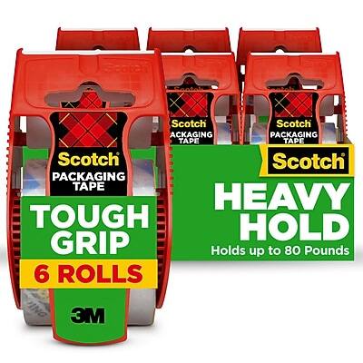 Scotch Packaging Tape
Tough Grip
Heavy Hold
Holds up to 80 Pounds
6 Rolls
3M