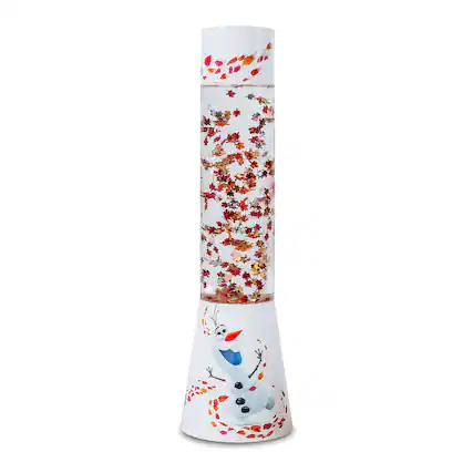 Front. Ukonic - Disney Frozen 2 Olaf Glitter Motion Lamp | 12 Inches Tall - White.