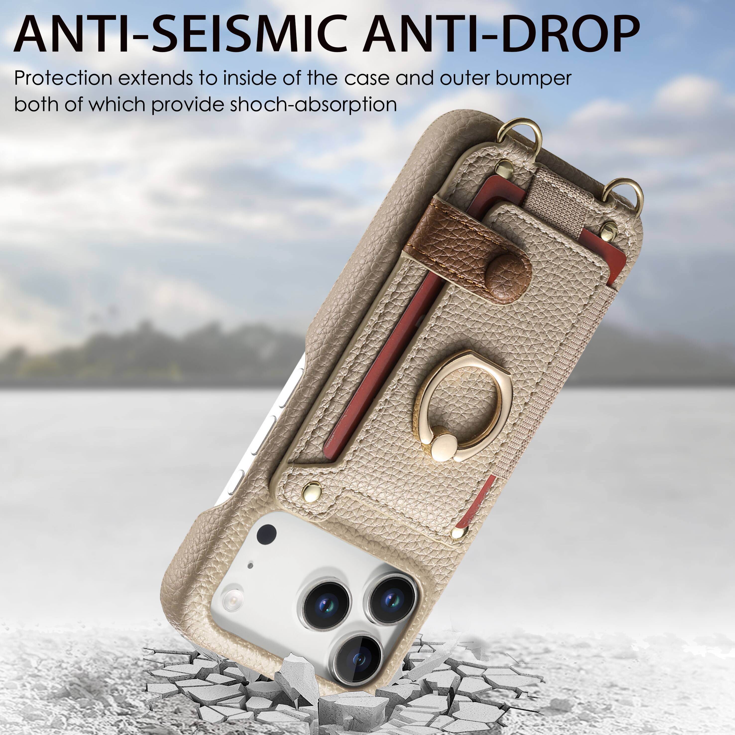 ANTI-SEISMIC ANTI-DROP  
Protection extends to inside of the case and outer bumper both of which provide shock-absorption