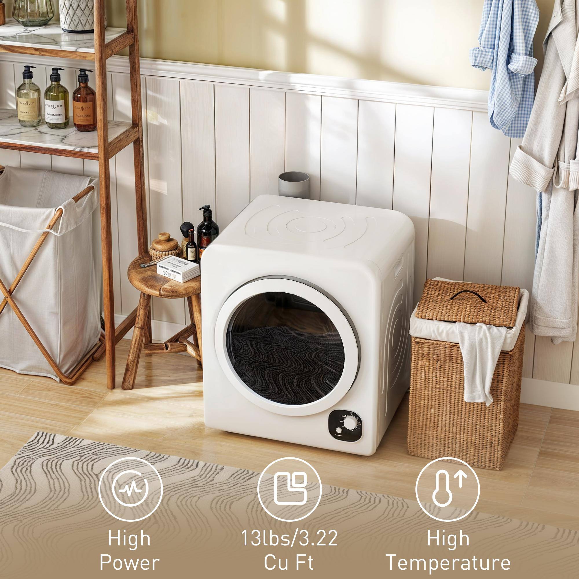 - High Power
- 13lbs/3.22 Cu Ft
- High Temperature