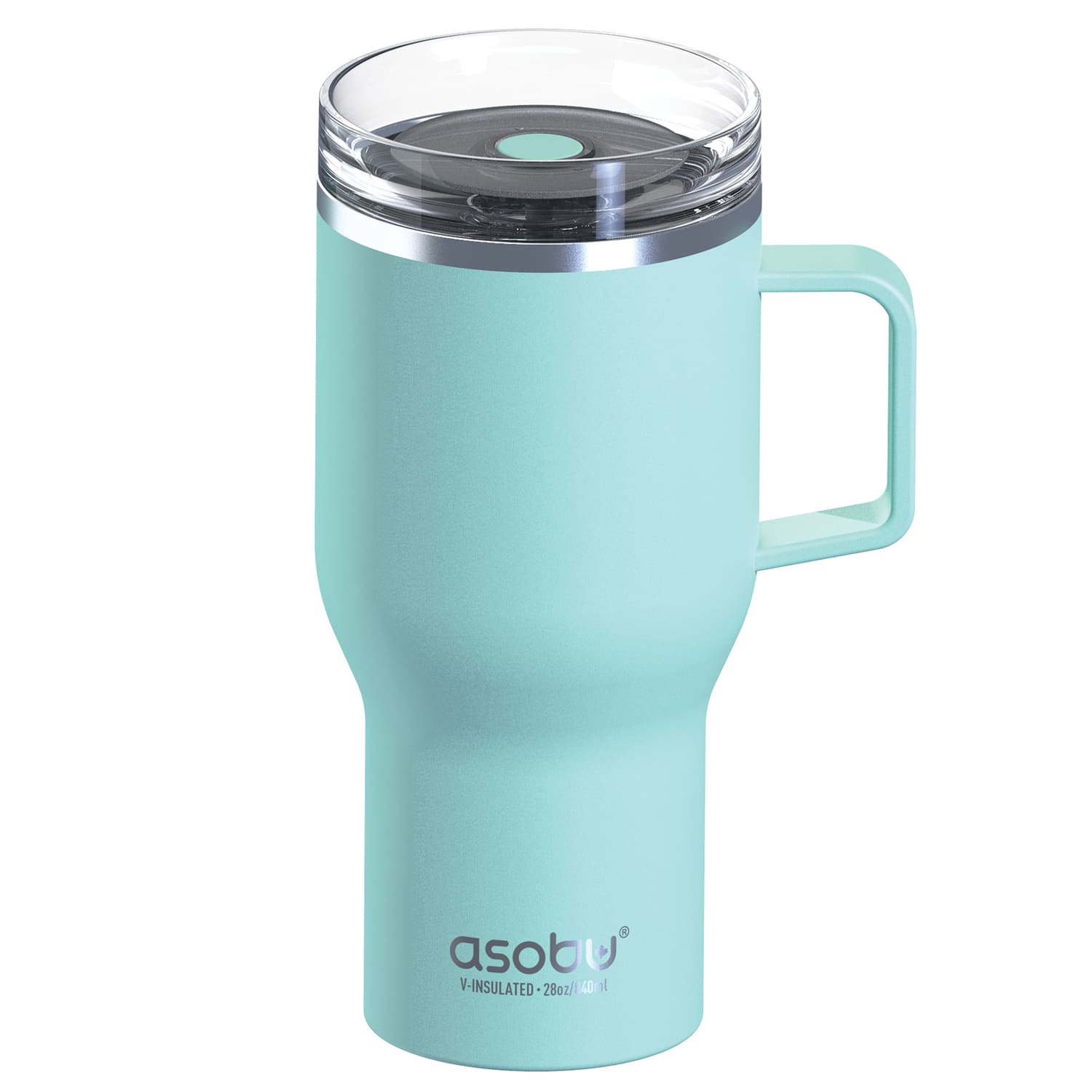 Asobu - 28-Oz Double-Wall-Insulated Stainless Steel 360° Mug - Teal