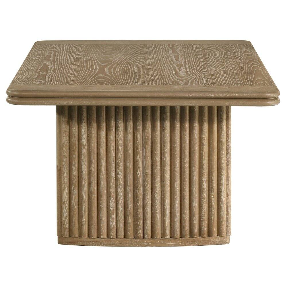 Back. Coaster Co. of America - Adina Rectangular Wood Coffee Table Distressed Light Brown - Distressed Light Brown.