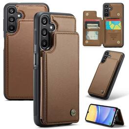 UUCOVER - Wallet Case for Samsung Galaxy A16 5G/4G with Magnetic RFID Card Holder Slot, Shockproof Protection Flip Kickstand Cover - Brown