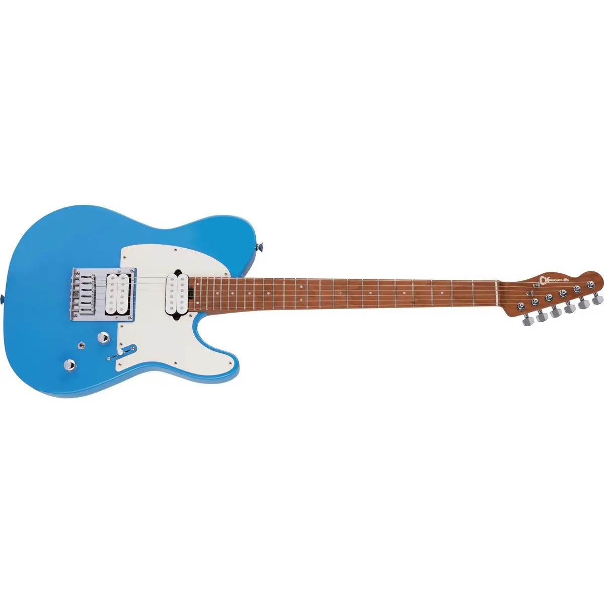 Alt View 3. Charvel - Charvel Pro-Mod So-Cal Style 2 24 HH HT CM Electric Guitar, Caramelized Fingerboard, Robin's Egg Blue.