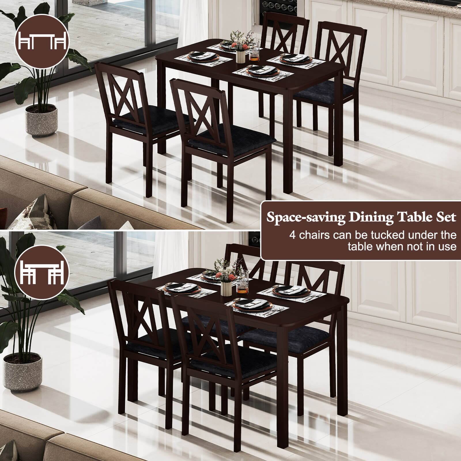 HTTH

Space-saving Dining Table Set

4 chairs can be tucked under the table when not in use
