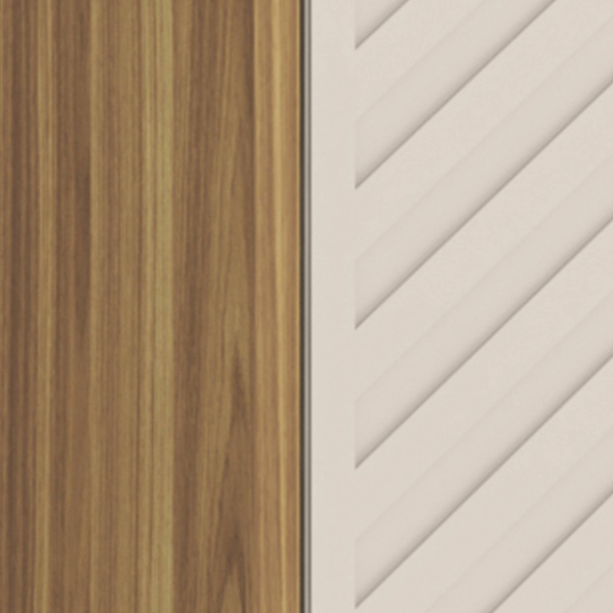 Alt View 7. GOODSILO - Modern TV Stand with Hidden Storage and Open Shelving for Screens Up to 70 Inches - Oak Natural Wood + Antique White.