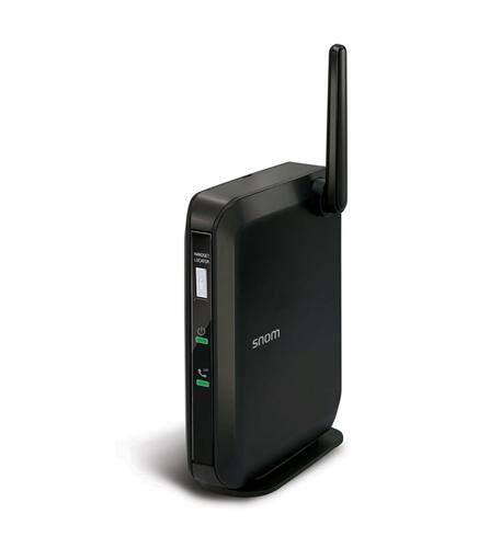 Front. AT&T - 4-Line SIP DECT Base Station - Black.