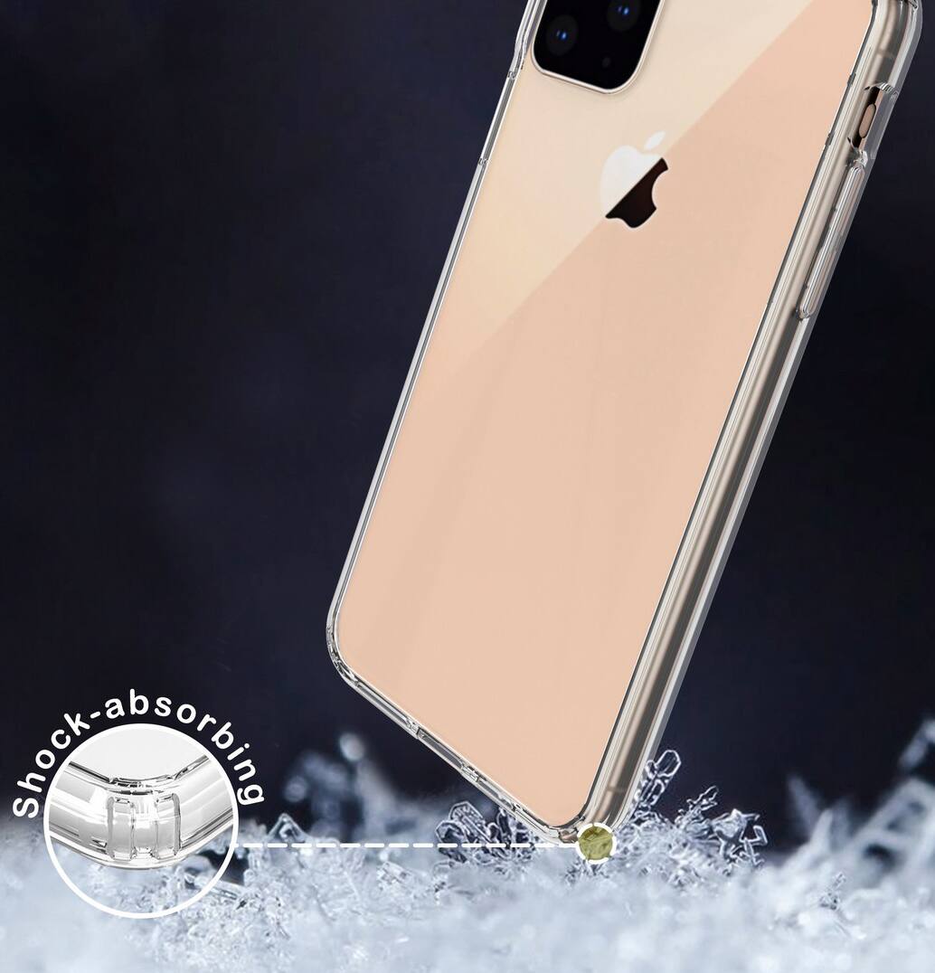 Alt View 4. Nakedcellphone - Clear Case for iPhone 11 Pro - Clear.