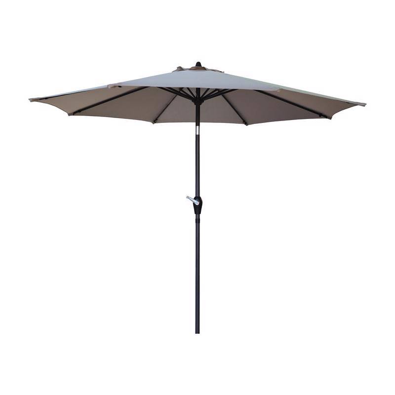 Angle. Living Accents - Living Accents 9 ft. Tiltable Tan Market Umbrella.