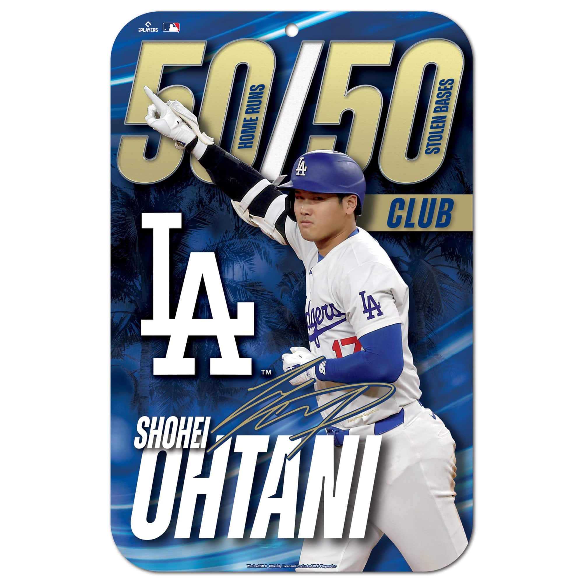 Fanatics Shohei Ohtani Los Angeles Dodgers 50/50 Club 11'' x