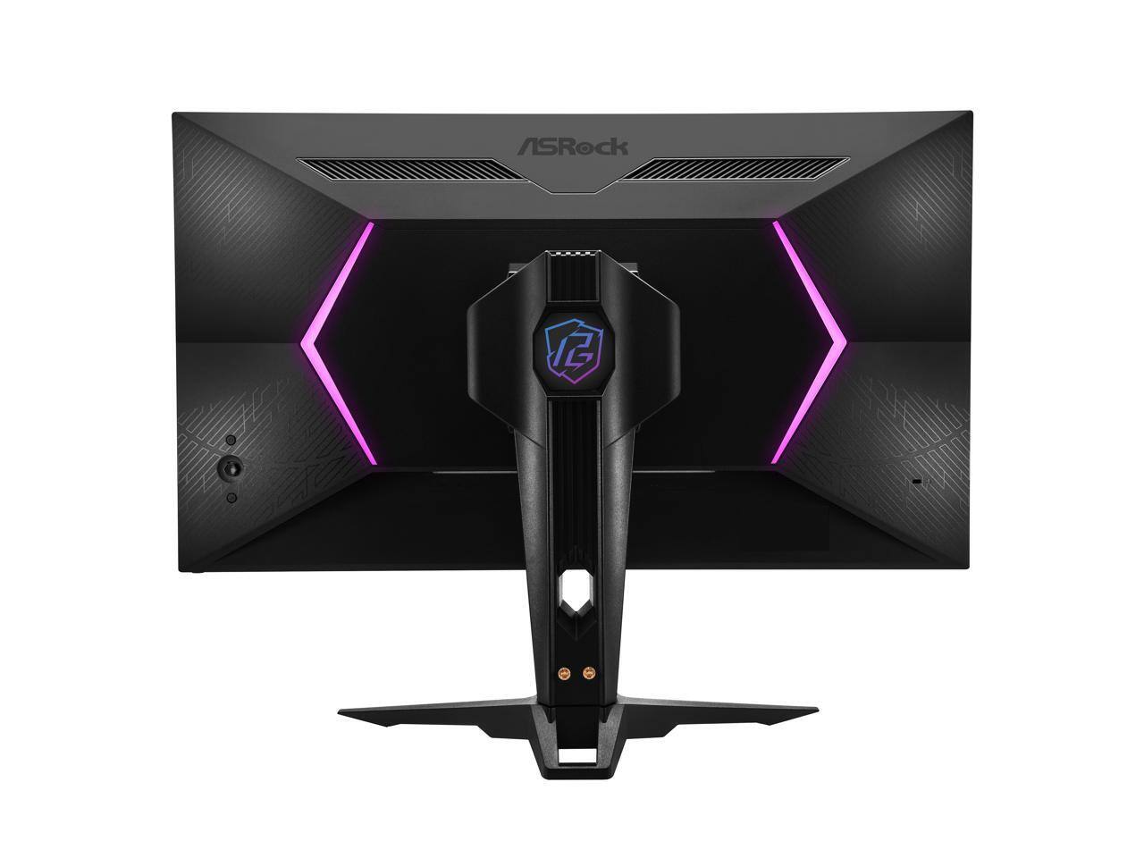 Alt View 5. ASRock - ASRock PGO32UFS 32" OLED 4K 240Hz/FHD 480Hz 0.03ms HDR400 USB-C FreeSync Premium Pro Monitor - Black.