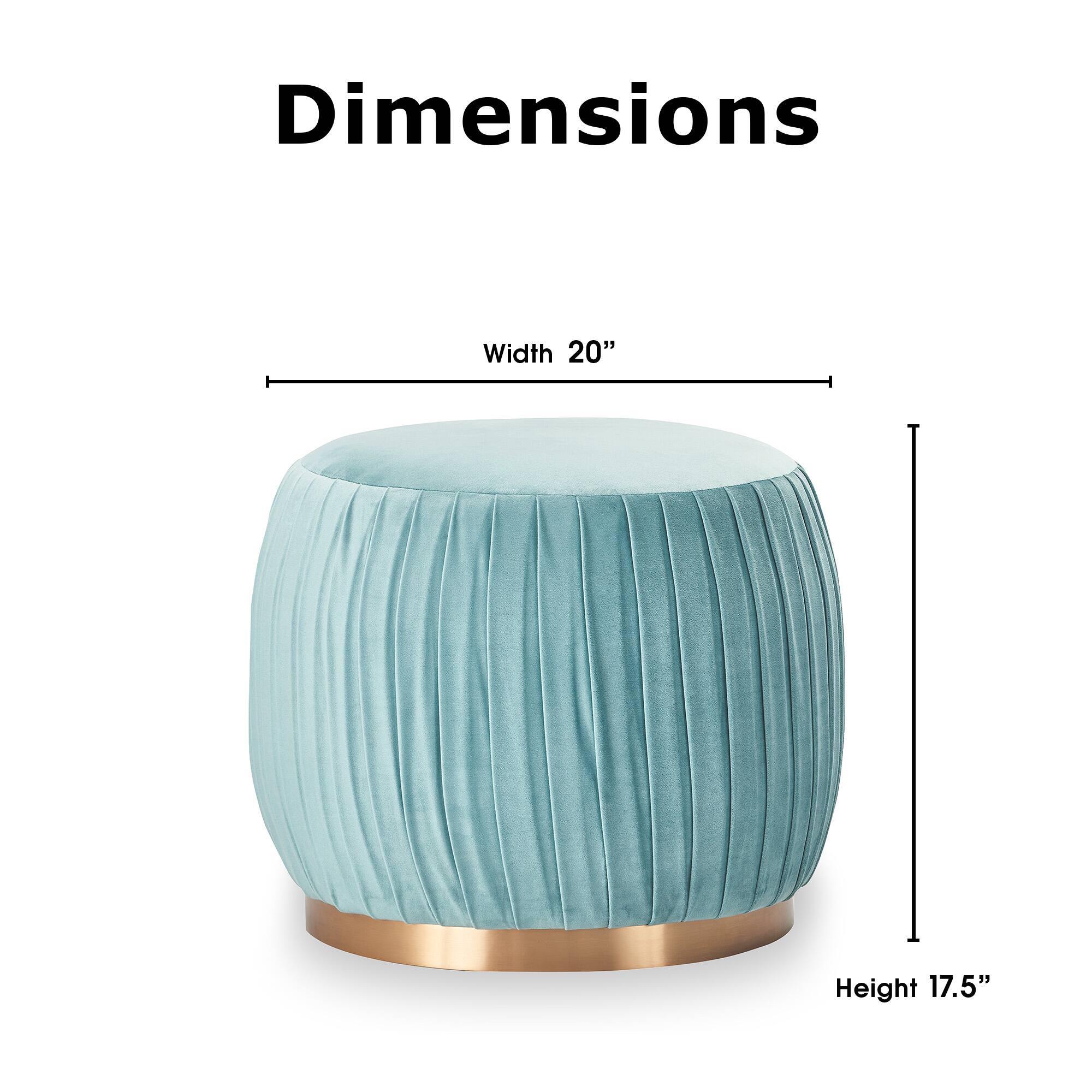 Alt View 12. Adore Decor - Jolie Ottoman - Teal.