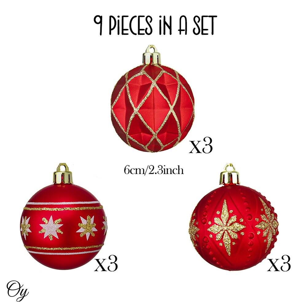 9 pieces in a set

6cm/2.3inch

X3

X3

X3