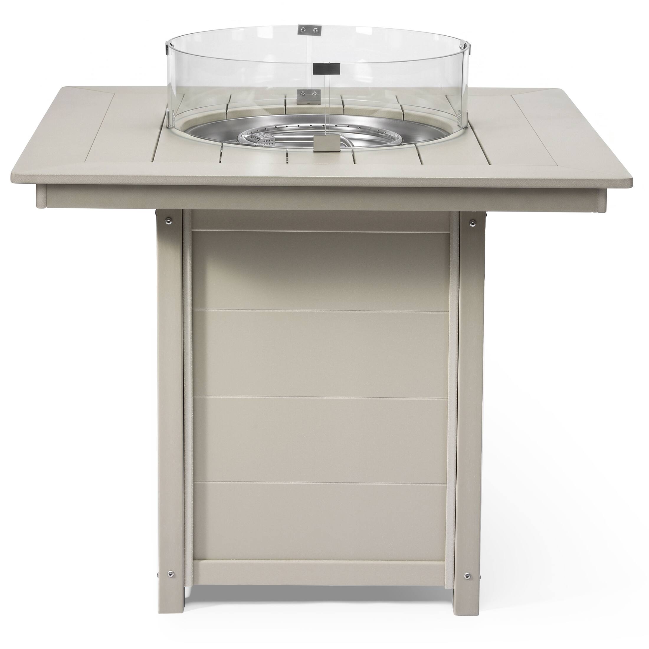 Alt View 1. WestinTrends - WestinTrends Helios 42" Modern Outdoor Patio Gas Propane Square Fire Pit Table - Sand.