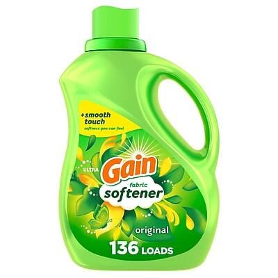 +smooth touch  
original fabric feel

Gain  
Ultra  
fabric softener  
original  
136 LOADS