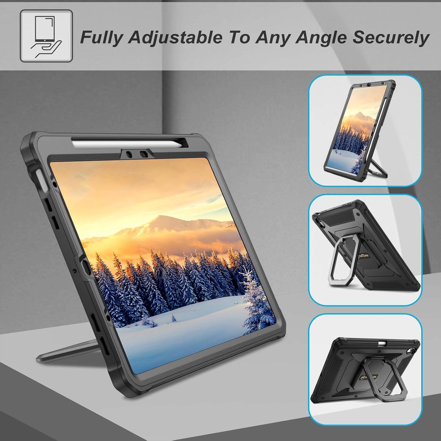 Fully Adjustable To Any Angle Securely