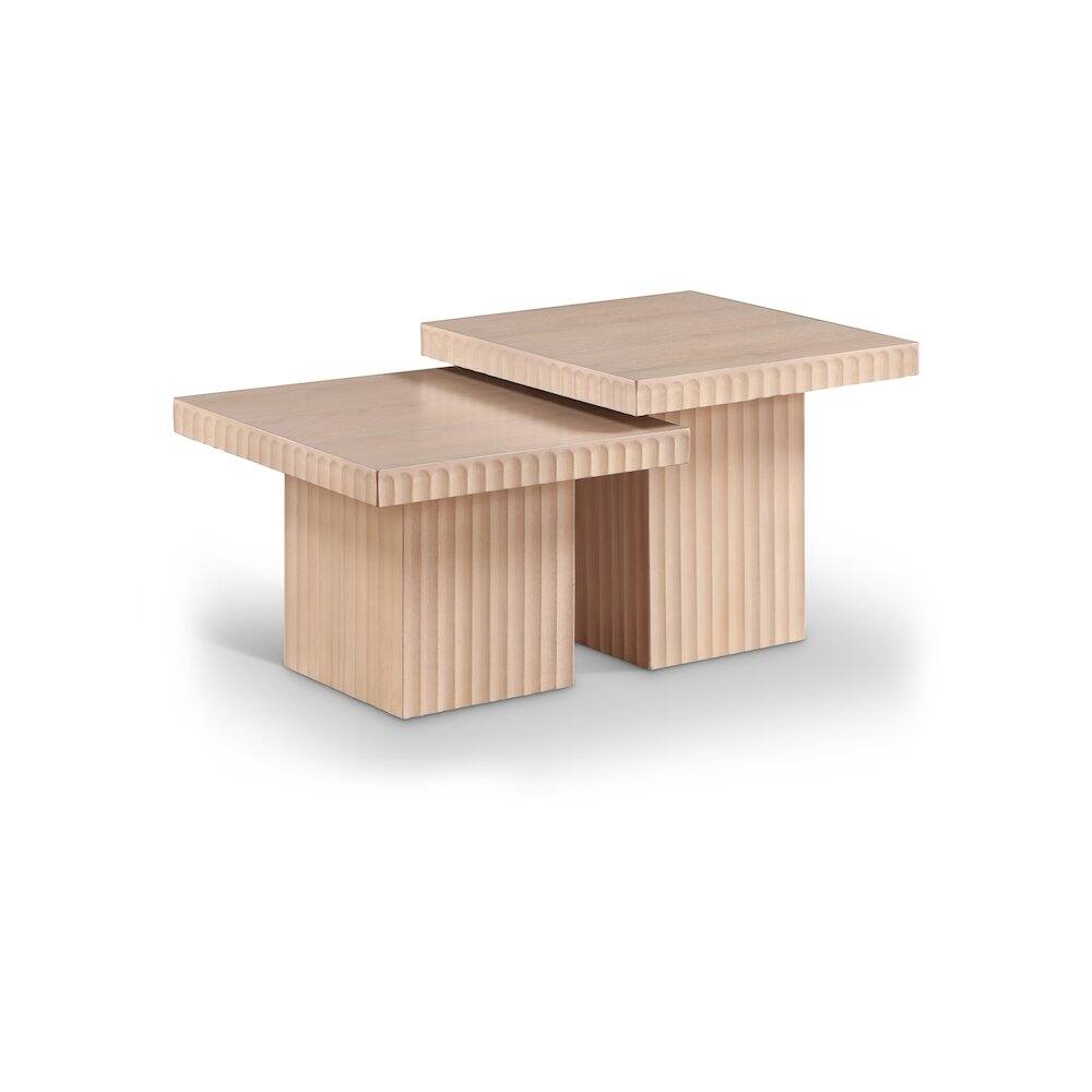 Meridian Furniture - Spencer Natural Oak Veneer Coffee Table - Brown