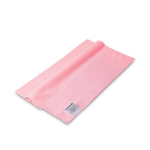 Front. Boardwalk - Boardwalk Microfiber Cleaning Cloths, 16 x 16, Pink, 24/Pack.